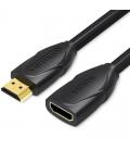 Cable alargador hdmi vention vaa-b06-b150/ hdmi macho - hdmi hembra/ 1.5m/ negro