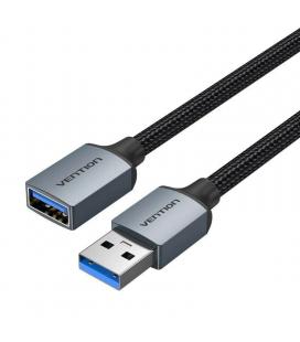 Cable alargador usb 3.0 vention cblhf/ usb macho - usb hembra/ 5gbps/ 1m/ gris