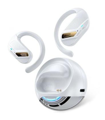 Auriculares deportivos bluetooth vention open ear openbeat o12 nbuw0 con estuche de carga/ blancos