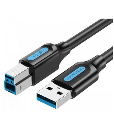 Cable usb 3.0 vention coobd/ usb tipo-b macho - usb macho/ 5gbps/ 50cm/ negro