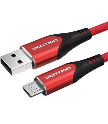 Cable usb 2.0 vention coarg/ usb macho - microusb macho/ hasta 60w/ 480mbps/ 1.5m/ rojo