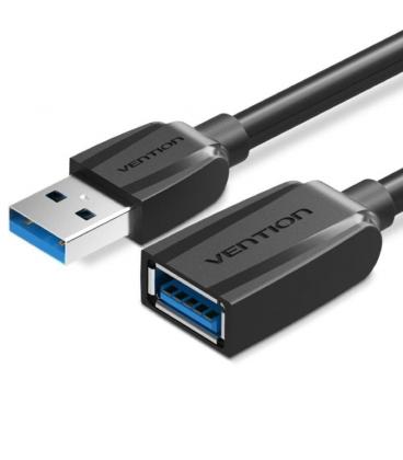 Cable alargador usb 3.0 vention vas-a45-b200/ usb macho - usb hembra/ 5gbps/ 2m/ negro