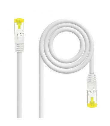 Nanocable Cable de red latiguillo RJ45 LSZH Cat.6A SFTP AWG26, Blanco, 0.5m