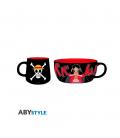 Set taza + bowl abystyle one piece luffy