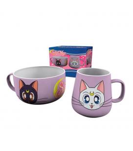 Set taza + bowl abystyle sailor moon luna & artemis