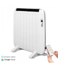 Yoevu radiador eléctrico bajo consumo. 8 elementos 1200 w de pared o pie 3 modos temporizador mando a distancia pantalla led bla