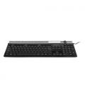 UNYKAch A 2930 teclado Hogar USB QWERTY Negro, Plata