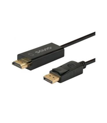 CABLE DISPLAYPORT (M) - HDMI (M) 1.5M SAVIO CL-183