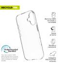 Funda muvit recycletek para apple iphone 16 plus transparente