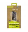 Funda muvit recycletek para apple iphone 16 pro transparente + protector cristal templado marco negro