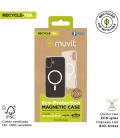 Funda muvit recycletek magsafe para apple iphone 16 plus transparente