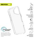 Funda muvit shockproof 2m para apple iphone 16 transparente