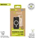 Funda muvit recycletek magsafe para apple iphone 16 pro transparente