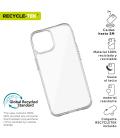 Funda muvit shockproof 2m para apple iphone 16 pro transparente