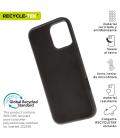 Funda muvit recycletek liquid silicone para apple iphone 16 pro max negra