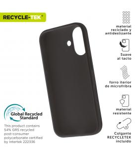 Funda muvit recycletek liquid silicone para apple iphone 16 negra