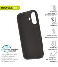 Funda muvit recycletek liquid silicone para apple iphone 16 negra