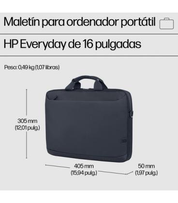 Maletín HP EVERYDAY A08JTAA para Portátiles hasta 16"/ Gris