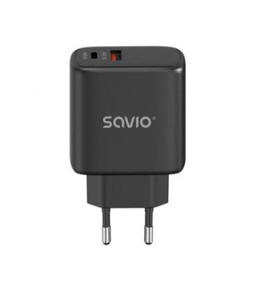 CARGADOR USB 3.0 DE CARGA RÁPIDA 30W SAVIO LA-06/B