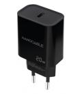 Nanocable Cargador USB-C PD 20W, Negro