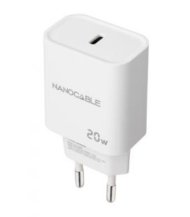 Nanocable Cargador USB-C PD 20W, Blanco