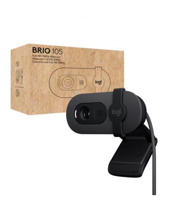 Webcam Logitech Brio 105 Grafito FULL HD USB