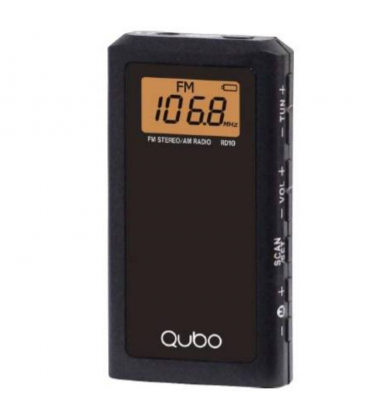 Radio portátil qubo rd-10/ negro