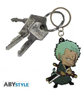 Llavero pvc abystyle one piece zoro super deformed