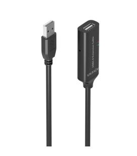 Cable Alargador USB 2.0 Aisens A101-0914/ USB Macho - USB Hembra/ 5m/ Negro