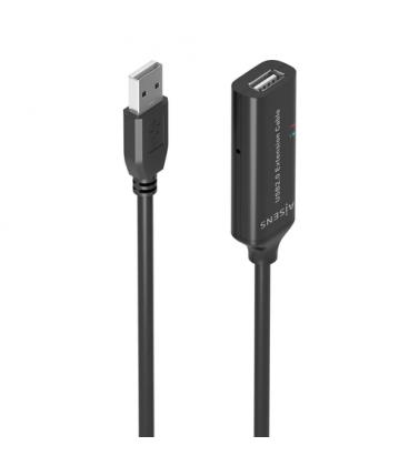 Cable Alargador USB 2.0 Aisens A101-0914/ USB Macho - USB Hembra/ 5m/ Negro