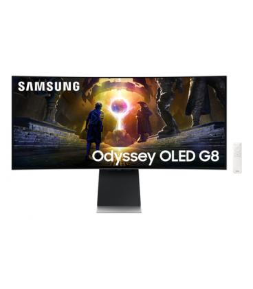 Monitor Gaming Ultrapanorámico Curvo Samsung G8 Odyssey OLED S34DG850SU 34"/ WQHD/ 0.03ms/ 175Hz/ Multimedia/Plata