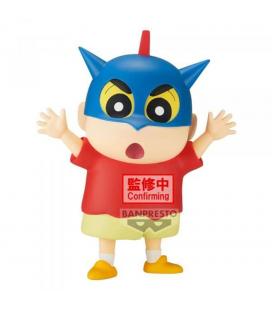 Figura banpresto crayon shinchan big sofvimates shinnosuke nohara action kamen helmet ver. 18cm