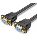 Cable alargador vga vention dahbf/ vga hembra - vga hembra/ 1m/ negro