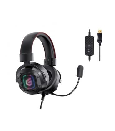 Auricular Gaming Conceptronic Athan02B USB Micrófono RGB