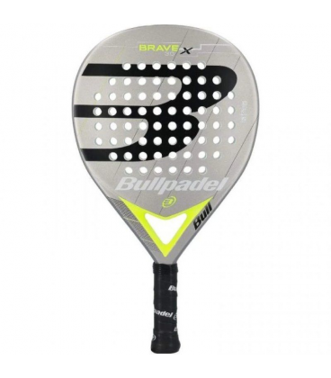 Pala de pádel bullpadel brave 3.0 2021/ gris y amarilla