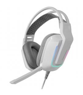 Auriculares gaming con micrófono mars gaming mh-strike/ jack 3.5/ usb/ blancos