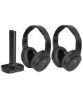 Trevi FRS 1580 TW Auriculares Inalámbrico y alámbrico Diadema TV Negro