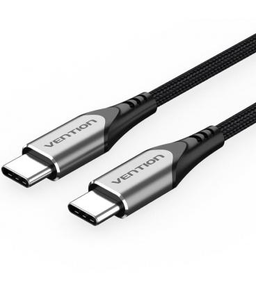 Cable usb 2.0 tipo-c vention tadhf/ usb tipo-c macho - usb tipo-c macho/ hasta 60w/ 480mbps/ 1m/ gris