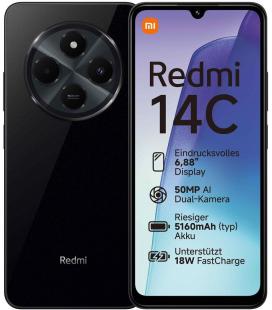 Smartphone xiaomi redmi 14c 4gb/ 128gb/ 6.88'/ negro