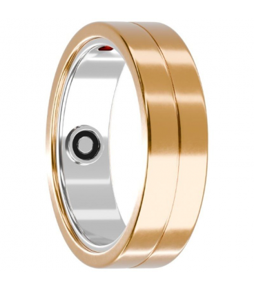 Anillo inteligente maxcom mr100 talla 10/63/ ø20.1mm/ notificaciones/ frecuencia cardíaca/ oro