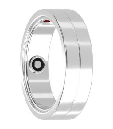 Anillo inteligente maxcom mr100 talla 11/65/ ø20.7mm/ notificaciones/ frecuencia cardíaca/ plata