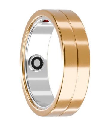 Anillo inteligente maxcom mr100 talla 8/57/ ø18.2mm/ notificaciones/ frecuencia cardíaca/ oro