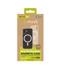 Funda muvit recycletek magsafe para apple iphone 16 transparente