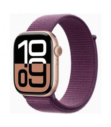 Smartwatch apple watch series 10 gps 46mm rose gold case plum sport loop