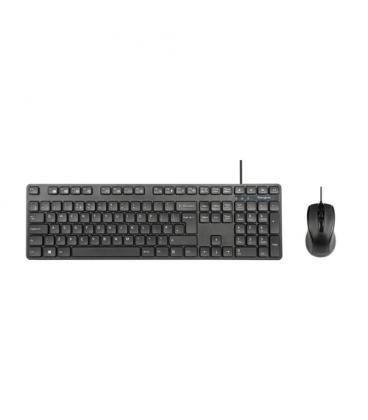 Pack Teclado + Ratón - Targus AKM622ES, Cable, Plug&Play, 108 teclas, Negro