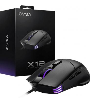 Ratón gaming evga x12/ hasta 16000 dpi