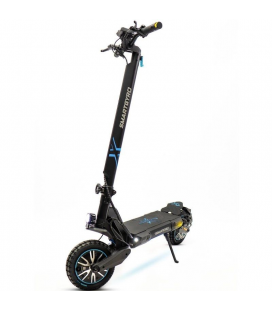 Patinete eléctrico smartgyro crossover dual max 2 lr certificado/ motor 1000w/ ruedas 10'/ 25km/h/ autonomía 70km/ negro