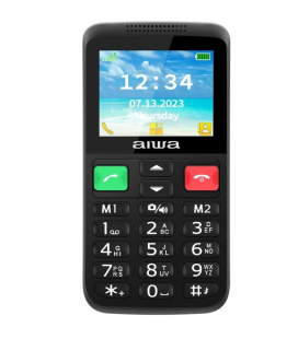 Teléfono móvil aiwa fph-s200-4g para personas mayores/ negro