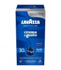 Cápsula lavazza crema e gusto clásico para cafeteras nespresso/ caja de 30