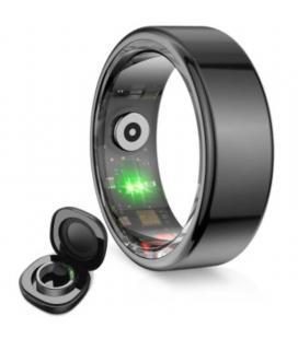 Anillo inteligente ksix saturn talla m/ ø19.8mm/ notificaciones/ frecuencia cardíaca/ negro